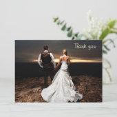 dank u voor uw fotokaarten bedankkaart (Staand voorkant)