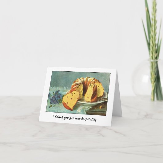 Dank u voor uw gastvrijheid bedankkaart (Voorkant)