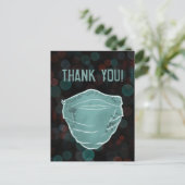 dank u voor uw gezichtsmasker briefkaart (Staand voorkant)