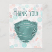dank u voor uw gezichtsmasker briefkaart (Voorkant)
