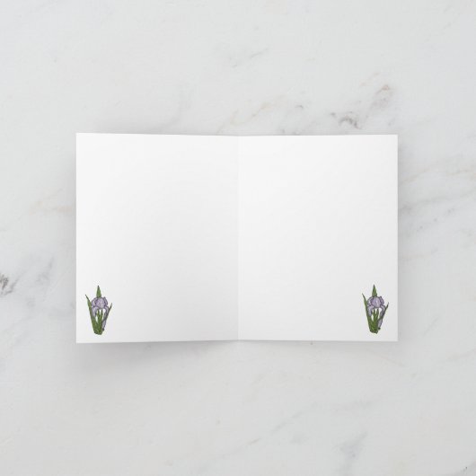 Dank u voor uw goede wensen bedankkaart (Binnen)