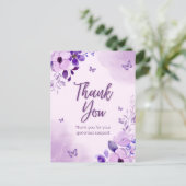 Dank u voor uw gulle steun briefkaart (Staand voorkant)