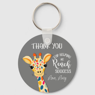 dank u voor uw hulp bij het succes van giraffe sleutelhanger