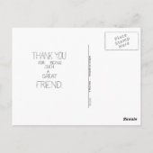 DANK U VOOR UW HULP-briefkaart van Nicole Janes Briefkaart (Achterkant)