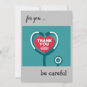 dank u voor uw kaart aan alle gezondheidswerkers (Voorkant)