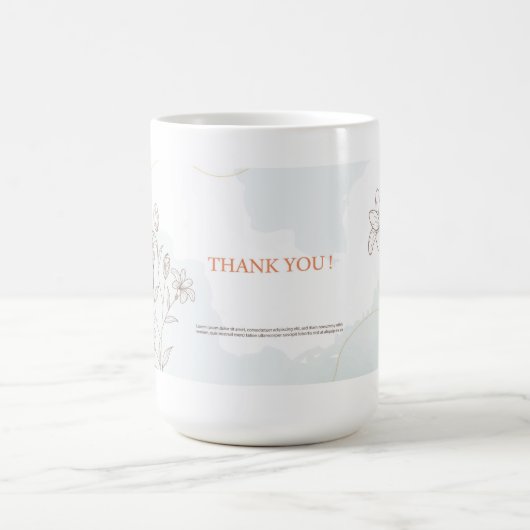 dank u voor uw kaart bij de " white mok mockup " (Center)