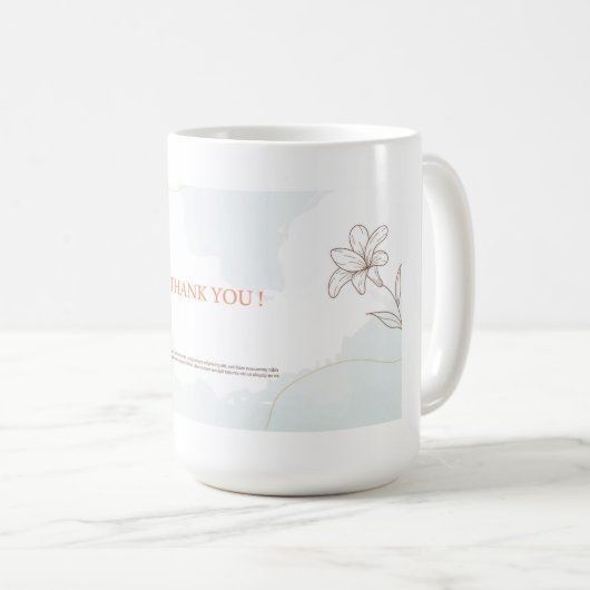 dank u voor uw kaart bij de " white mok mockup " (Voorkant rechts)