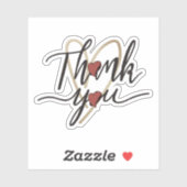 Dank u voor uw kalligrafie sticker (Vel)