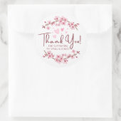 Dank u voor uw kleine bedrijf ronde sticker (Tas)