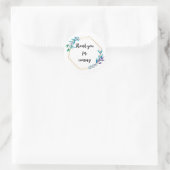 Dank u voor uw komst met grote stickers (Tas)