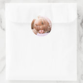 Dank u voor uw komst naar mijn Baby shower meidenh Ronde Sticker (Tas)