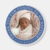 Dank u voor uw komst naar mijn Baptism moderne fot Magneet (Voorkant)