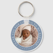 Dank u voor uw komst naar mijn Baptism moderne fot Sleutelhanger (Voorkant)