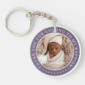 Dank u voor uw komst naar mijn Baptism moderne fot Sleutelhanger (Voorkant)