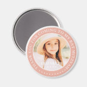 Dank u voor uw komst naar mijn foto van Bat Mitzva Magneet (Voorkant / Achterkant)