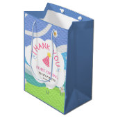 Dank u voor uw komst naar mijn kinder partij in he medium cadeauzakje (Voorkant Gekanteld)