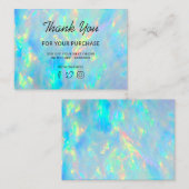 dank u voor uw koopoptie visitekaartje (Voorkant / Achterkant)