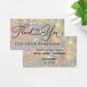 dank u voor uw koopoptie visitekaartje (Bureau)