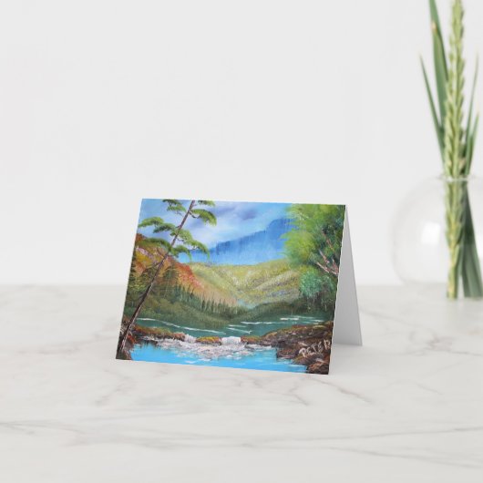 Dank u voor uw landschap bedankkaart (Voorkant)