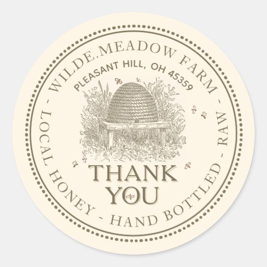 Dank u voor uw liefdesporter ronde sticker (Voorkant)