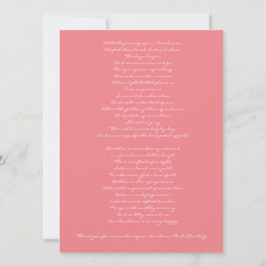 dank u voor uw medeleven (Achterkant)