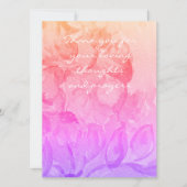 dank u voor uw medeleven (Voorkant)