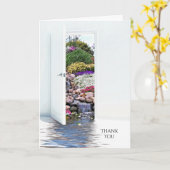 Dank u voor uw medeleven met de familie kaart (Gele Bloem)