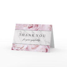 Dank u voor uw medeleven | Rozen en marmer