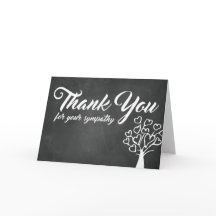 Dank u voor uw medeleven | schoolbordboom