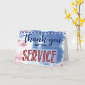 Dank u voor uw militaire dienst waardering kaart (Gele Bloem)