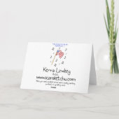 Dank u voor uw militaire veteraan held bedankkaart (Achterkant)