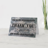 Dank u voor uw militaire veteraan held bedankkaart (Voorkant)