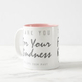 Dank u voor uw moed tweekleurige koffiemok (Voorkant links)