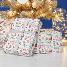 Dank u voor uw mooie kerstpapier
