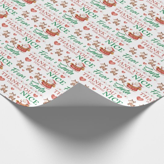 Dank u voor uw mooie kerstpapier cadeaupapier (Hoek)