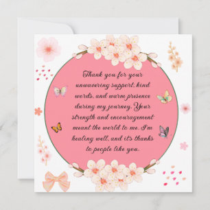 Dank u voor uw niet aflatende steun. kaart