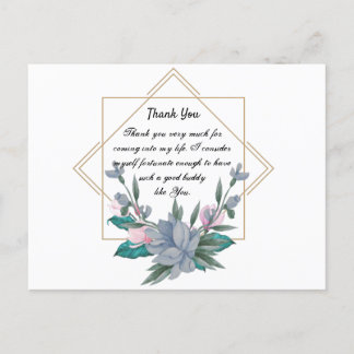 Dank u voor uw ontwerp briefkaart