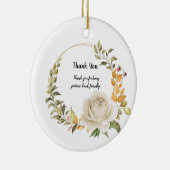 Dank u voor uw ontwerp keramisch ornament (Rechts)