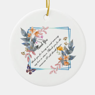 Dank u voor uw ontwerp keramisch ornament