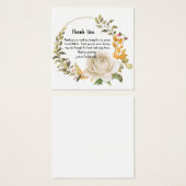 Dank u voor uw ontwerp vierkante visitekaartjes (Voorkant /achterkant)