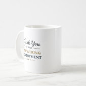 Dank U voor Uw Onwankelbare Toewijding Koffiemok (Voorkant links)