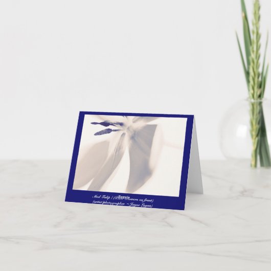 Dank u voor Uw Oplettendheid ~ danken u kaarden Bedankkaart (Achterkant)