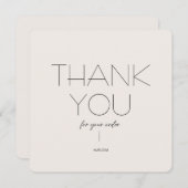 Dank u voor uw orde Kaart, kleine onderneming Bedankkaart (Voorkant / Achterkant)