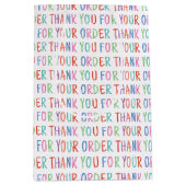 Dank u voor uw orde Kleurrijke Eenvoudige Moderne Medium Cadeauzakje (Voorkant)
