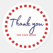Dank u voor uw orde Ronde Zakelijke Etiketten