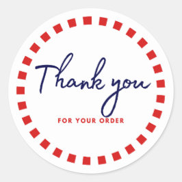 Dank u voor uw orde Ronde Zakelijke Etiketten
