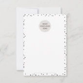 DANK U VOOR UW ORDE tussenvoegselmoderne inkt het  Bedankkaart (Achterkant)