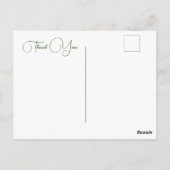 Dank u voor uw persoonlijke kaart (Achterkant)