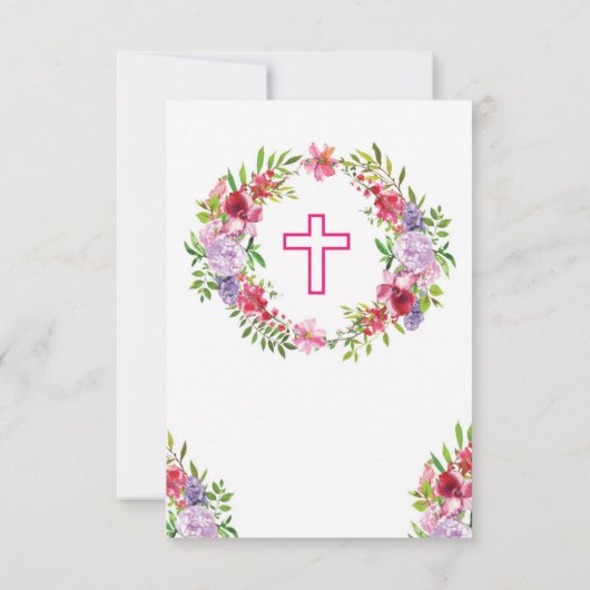 Dank u voor uw religieuze kruistocht voor de Heili Bedankkaart (Achterkant)