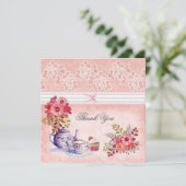 Dank u voor uw roze kaart (Staand voorkant)